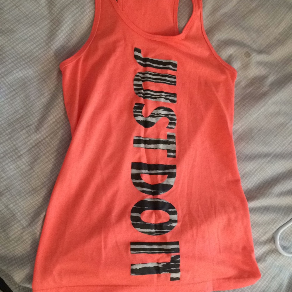 Orange “Just Do It” Nike Tank Top